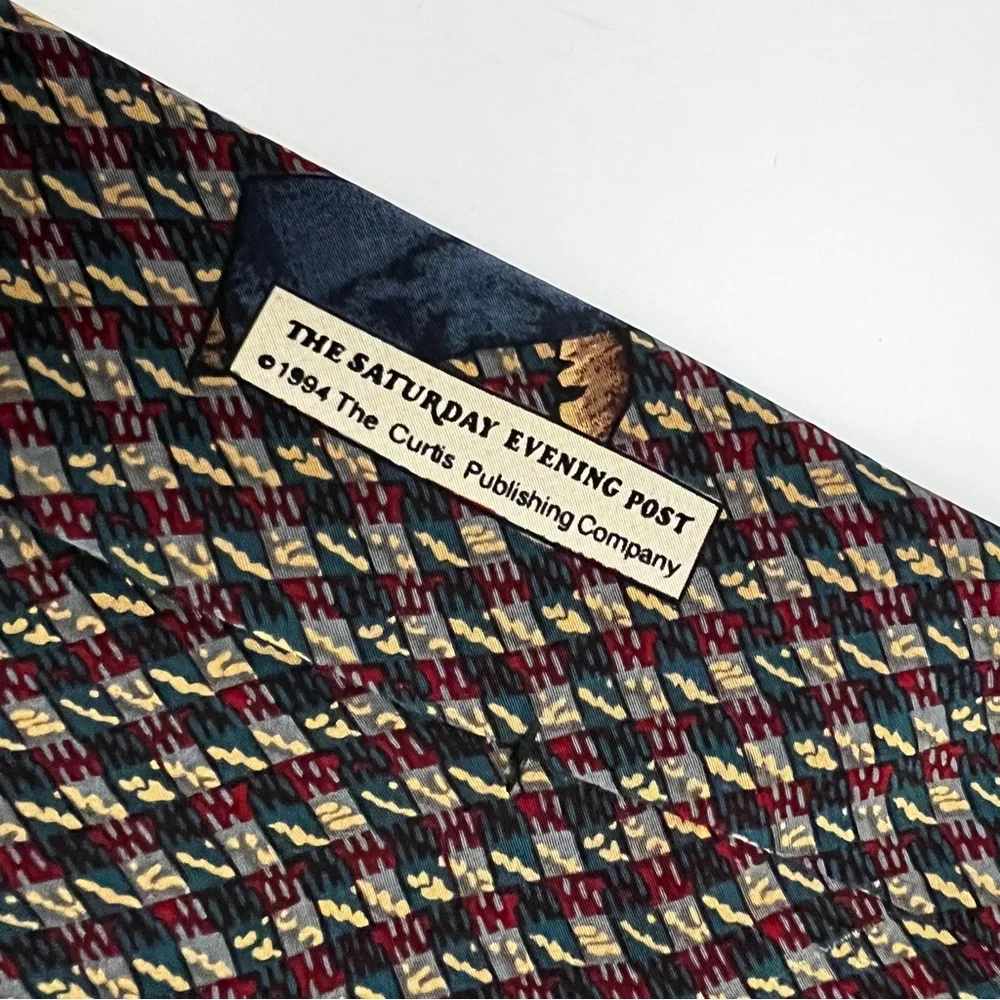 Norman Rockwell vintage necktie